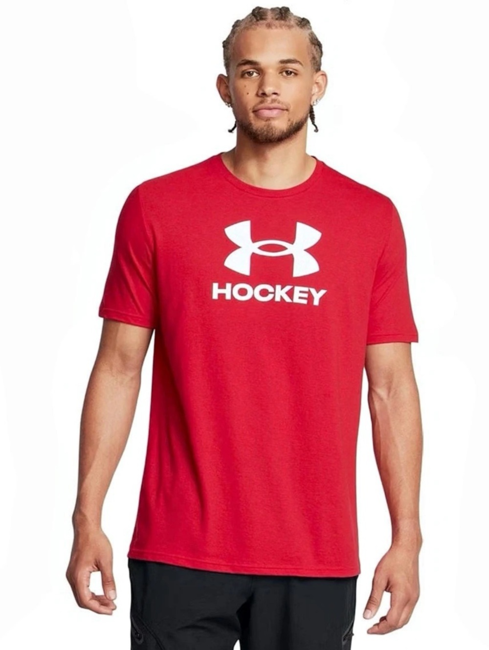 Under Armour Men's Hockey Icon Short Sleeve Tee Red XL NWT